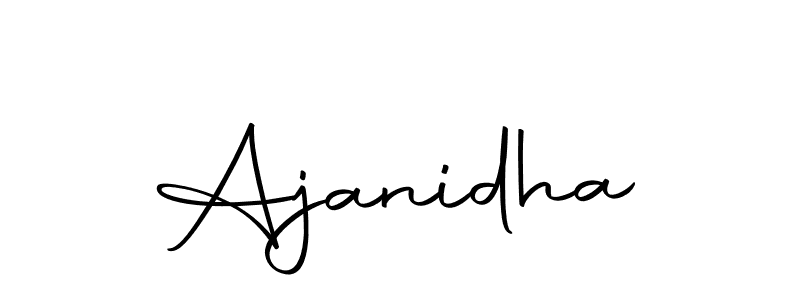 How to make Ajanidha signature? Autography-DOLnW is a professional autograph style. Create handwritten signature for Ajanidha name. Ajanidha signature style 10 images and pictures png