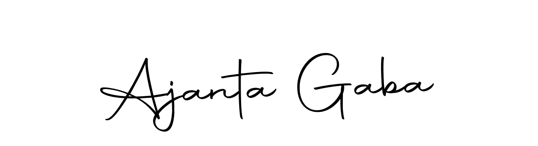 Design your own signature with our free online signature maker. With this signature software, you can create a handwritten (Autography-DOLnW) signature for name Ajanta Gaba. Ajanta Gaba signature style 10 images and pictures png