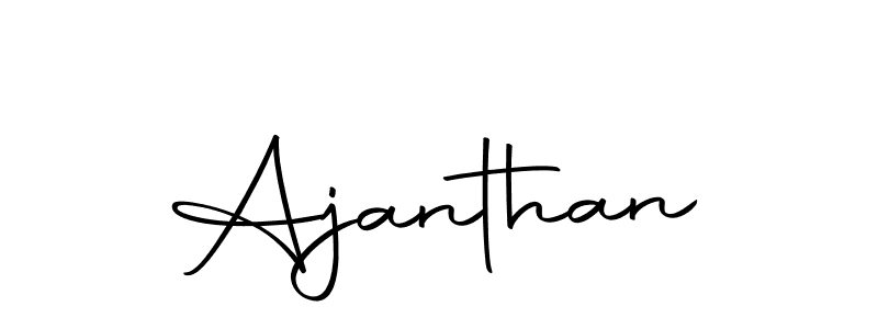 Make a beautiful signature design for name Ajanthan. Use this online signature maker to create a handwritten signature for free. Ajanthan signature style 10 images and pictures png