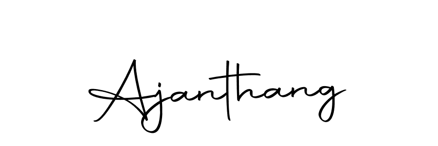 Create a beautiful signature design for name Ajanthang. With this signature (Autography-DOLnW) fonts, you can make a handwritten signature for free. Ajanthang signature style 10 images and pictures png