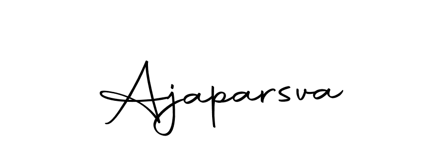 Use a signature maker to create a handwritten signature online. With this signature software, you can design (Autography-DOLnW) your own signature for name Ajaparsva. Ajaparsva signature style 10 images and pictures png