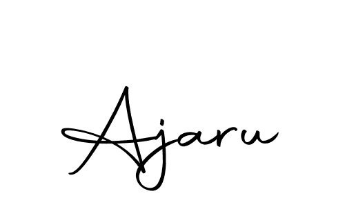 You should practise on your own different ways (Autography-DOLnW) to write your name (Ajaru) in signature. don't let someone else do it for you. Ajaru signature style 10 images and pictures png