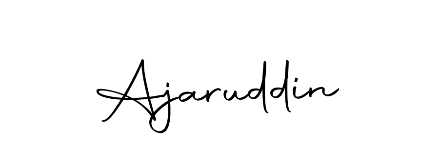 Create a beautiful signature design for name Ajaruddin. With this signature (Autography-DOLnW) fonts, you can make a handwritten signature for free. Ajaruddin signature style 10 images and pictures png