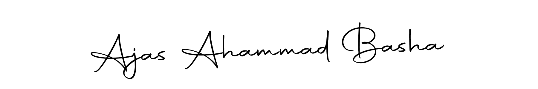 Make a beautiful signature design for name Ajas Ahammad Basha. Use this online signature maker to create a handwritten signature for free. Ajas Ahammad Basha signature style 10 images and pictures png