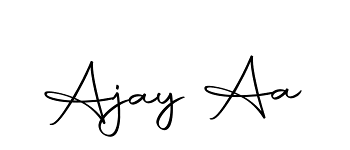 Use a signature maker to create a handwritten signature online. With this signature software, you can design (Autography-DOLnW) your own signature for name Ajay Aa. Ajay Aa signature style 10 images and pictures png