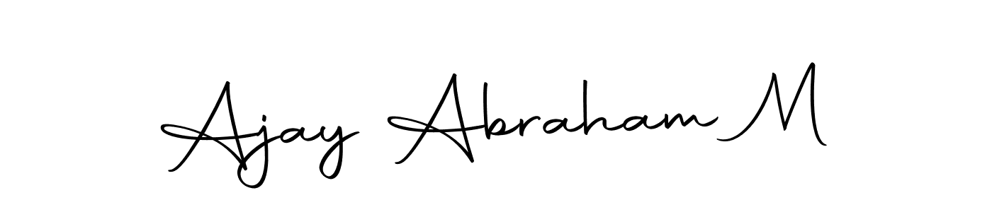 Make a beautiful signature design for name Ajay Abraham M. Use this online signature maker to create a handwritten signature for free. Ajay Abraham M signature style 10 images and pictures png