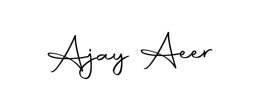 This is the best signature style for the Ajay Aeer name. Also you like these signature font (Autography-DOLnW). Mix name signature. Ajay Aeer signature style 10 images and pictures png