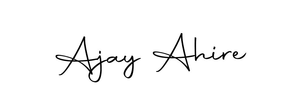 Autography-DOLnW is a professional signature style that is perfect for those who want to add a touch of class to their signature. It is also a great choice for those who want to make their signature more unique. Get Ajay Ahire name to fancy signature for free. Ajay Ahire signature style 10 images and pictures png