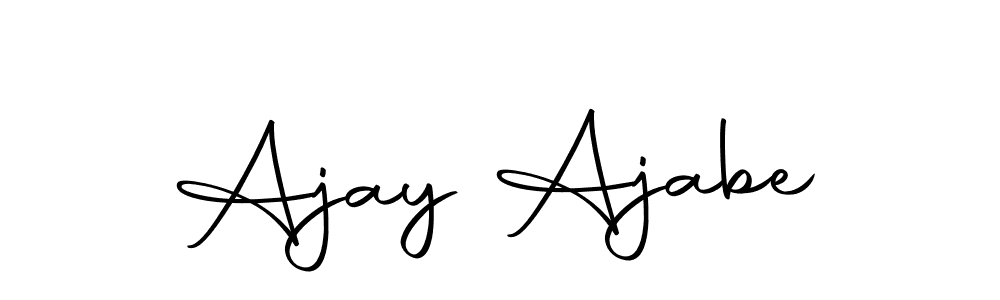 Create a beautiful signature design for name Ajay Ajabe. With this signature (Autography-DOLnW) fonts, you can make a handwritten signature for free. Ajay Ajabe signature style 10 images and pictures png