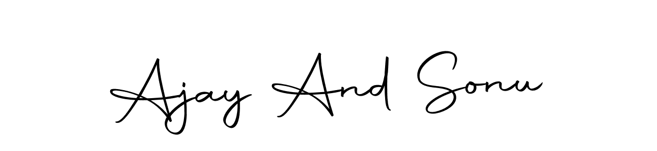 Here are the top 10 professional signature styles for the name Ajay And Sonu. These are the best autograph styles you can use for your name. Ajay And Sonu signature style 10 images and pictures png
