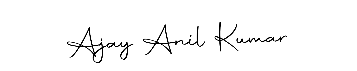 Design your own signature with our free online signature maker. With this signature software, you can create a handwritten (Autography-DOLnW) signature for name Ajay Anil Kumar. Ajay Anil Kumar signature style 10 images and pictures png