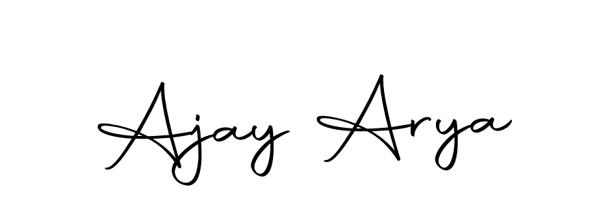 You can use this online signature creator to create a handwritten signature for the name Ajay Arya. This is the best online autograph maker. Ajay Arya signature style 10 images and pictures png