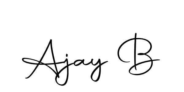 How to make Ajay B signature? Autography-DOLnW is a professional autograph style. Create handwritten signature for Ajay B name. Ajay B signature style 10 images and pictures png