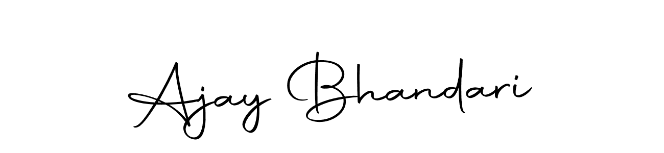 Also we have Ajay Bhandari name is the best signature style. Create professional handwritten signature collection using Autography-DOLnW autograph style. Ajay Bhandari signature style 10 images and pictures png