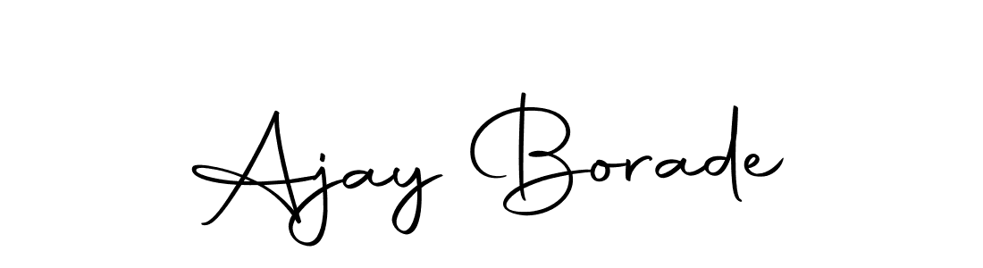 Create a beautiful signature design for name Ajay Borade. With this signature (Autography-DOLnW) fonts, you can make a handwritten signature for free. Ajay Borade signature style 10 images and pictures png