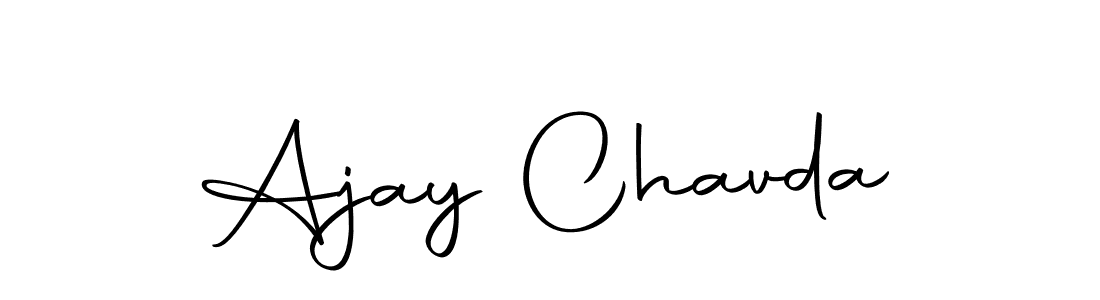 Design your own signature with our free online signature maker. With this signature software, you can create a handwritten (Autography-DOLnW) signature for name Ajay Chavda. Ajay Chavda signature style 10 images and pictures png