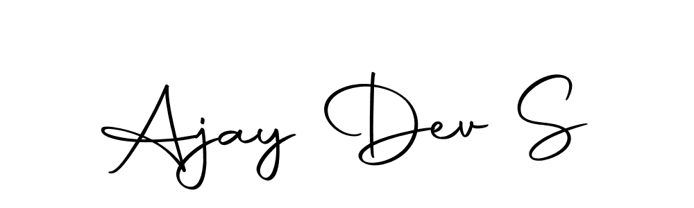 You should practise on your own different ways (Autography-DOLnW) to write your name (Ajay Dev S) in signature. don't let someone else do it for you. Ajay Dev S signature style 10 images and pictures png