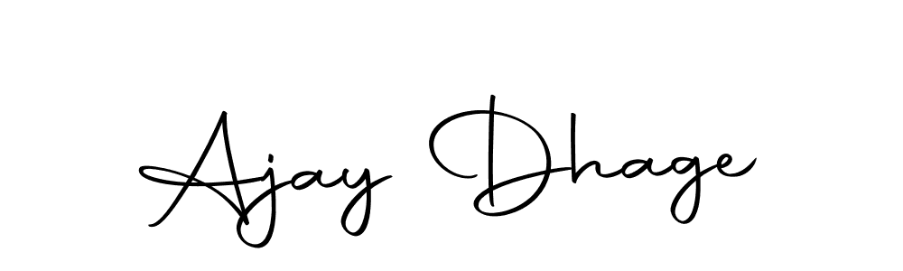 Also we have Ajay Dhage name is the best signature style. Create professional handwritten signature collection using Autography-DOLnW autograph style. Ajay Dhage signature style 10 images and pictures png