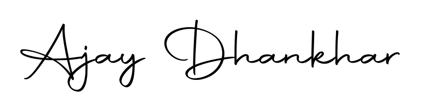 The best way (Autography-DOLnW) to make a short signature is to pick only two or three words in your name. For converting this name Ajay Dhankhar. Ajay Dhankhar signature style 10 images and pictures png