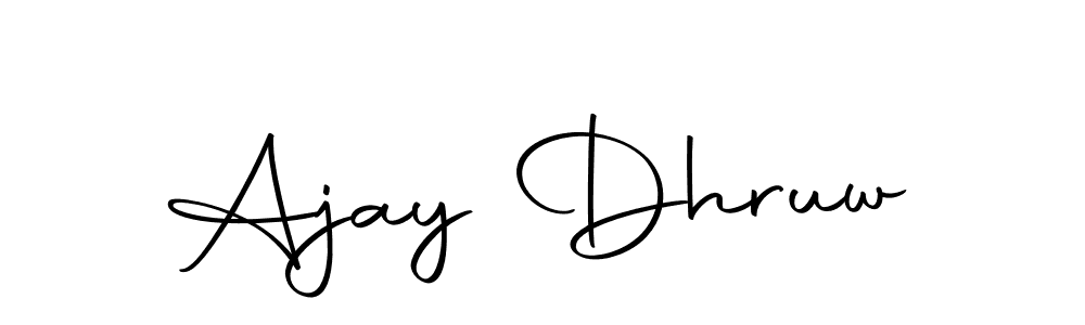 Ajay Dhruw stylish signature style. Best Handwritten Sign (Autography-DOLnW) for my name. Handwritten Signature Collection Ideas for my name Ajay Dhruw. Ajay Dhruw signature style 10 images and pictures png