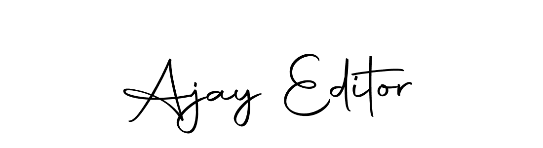 How to make Ajay Editor name signature. Use Autography-DOLnW style for creating short signs online. This is the latest handwritten sign. Ajay Editor signature style 10 images and pictures png