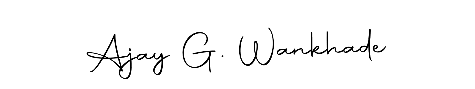 if you are searching for the best signature style for your name Ajay G. Wankhade. so please give up your signature search. here we have designed multiple signature styles  using Autography-DOLnW. Ajay G. Wankhade signature style 10 images and pictures png