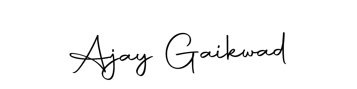 How to make Ajay Gaikwad signature? Autography-DOLnW is a professional autograph style. Create handwritten signature for Ajay Gaikwad name. Ajay Gaikwad signature style 10 images and pictures png