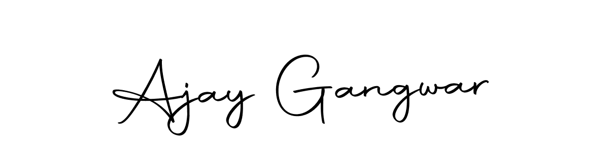 You can use this online signature creator to create a handwritten signature for the name Ajay Gangwar. This is the best online autograph maker. Ajay Gangwar signature style 10 images and pictures png