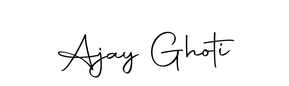 Create a beautiful signature design for name Ajay Ghoti. With this signature (Autography-DOLnW) fonts, you can make a handwritten signature for free. Ajay Ghoti signature style 10 images and pictures png