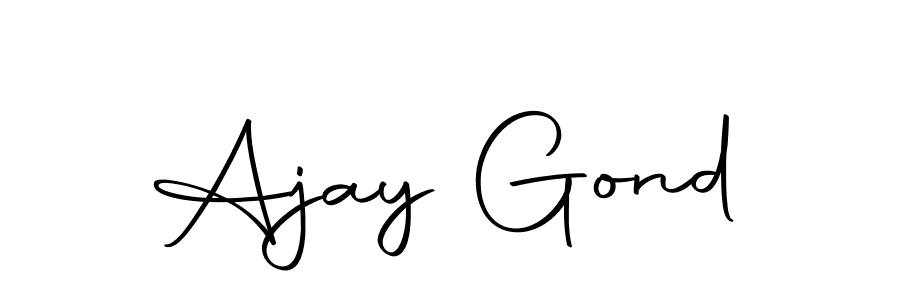 Autography-DOLnW is a professional signature style that is perfect for those who want to add a touch of class to their signature. It is also a great choice for those who want to make their signature more unique. Get Ajay Gond name to fancy signature for free. Ajay Gond signature style 10 images and pictures png