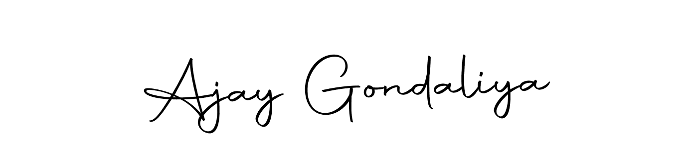 Make a short Ajay Gondaliya signature style. Manage your documents anywhere anytime using Autography-DOLnW. Create and add eSignatures, submit forms, share and send files easily. Ajay Gondaliya signature style 10 images and pictures png