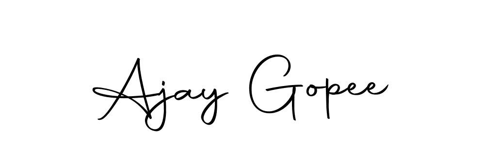 It looks lik you need a new signature style for name Ajay Gopee. Design unique handwritten (Autography-DOLnW) signature with our free signature maker in just a few clicks. Ajay Gopee signature style 10 images and pictures png