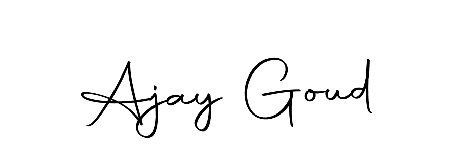 Make a beautiful signature design for name Ajay Goud. With this signature (Autography-DOLnW) style, you can create a handwritten signature for free. Ajay Goud signature style 10 images and pictures png