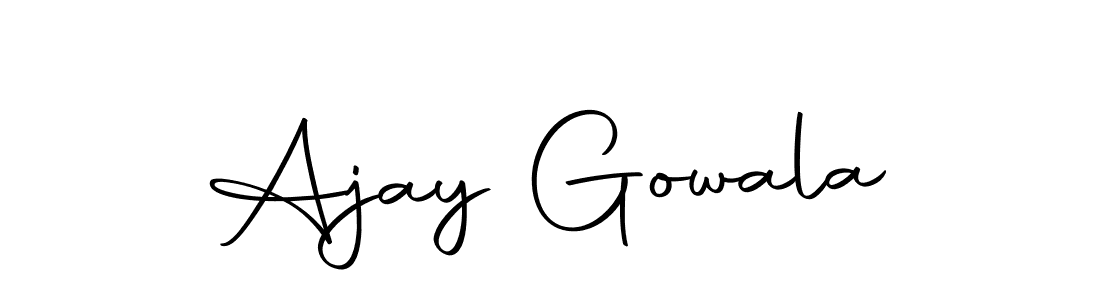 How to make Ajay Gowala signature? Autography-DOLnW is a professional autograph style. Create handwritten signature for Ajay Gowala name. Ajay Gowala signature style 10 images and pictures png