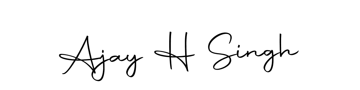 This is the best signature style for the Ajay H Singh name. Also you like these signature font (Autography-DOLnW). Mix name signature. Ajay H Singh signature style 10 images and pictures png