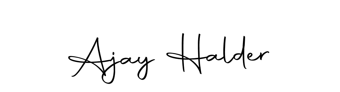 Make a beautiful signature design for name Ajay Halder. Use this online signature maker to create a handwritten signature for free. Ajay Halder signature style 10 images and pictures png