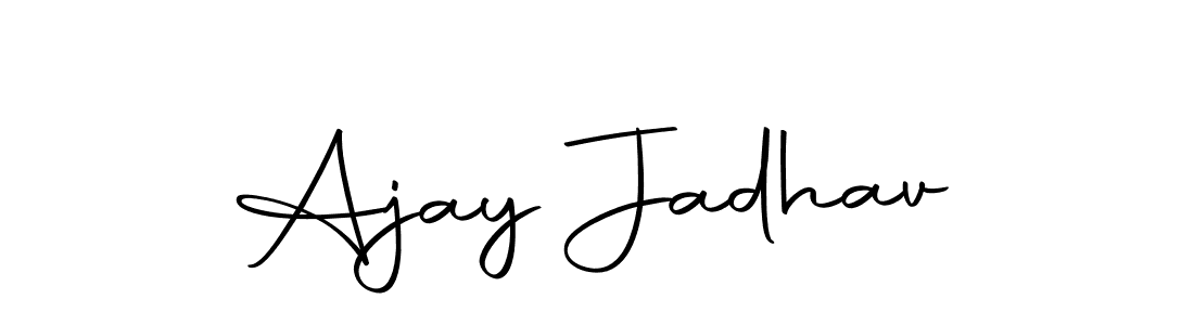 This is the best signature style for the Ajay Jadhav name. Also you like these signature font (Autography-DOLnW). Mix name signature. Ajay Jadhav signature style 10 images and pictures png