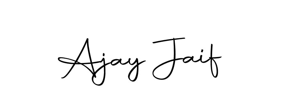 Create a beautiful signature design for name Ajay Jaif. With this signature (Autography-DOLnW) fonts, you can make a handwritten signature for free. Ajay Jaif signature style 10 images and pictures png