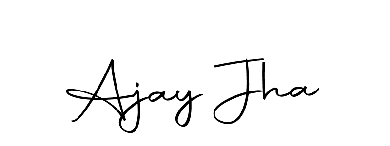 How to make Ajay Jha name signature. Use Autography-DOLnW style for creating short signs online. This is the latest handwritten sign. Ajay Jha signature style 10 images and pictures png