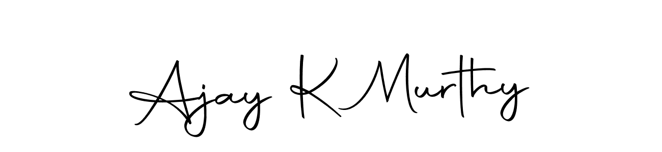 Ajay K Murthy stylish signature style. Best Handwritten Sign (Autography-DOLnW) for my name. Handwritten Signature Collection Ideas for my name Ajay K Murthy. Ajay K Murthy signature style 10 images and pictures png