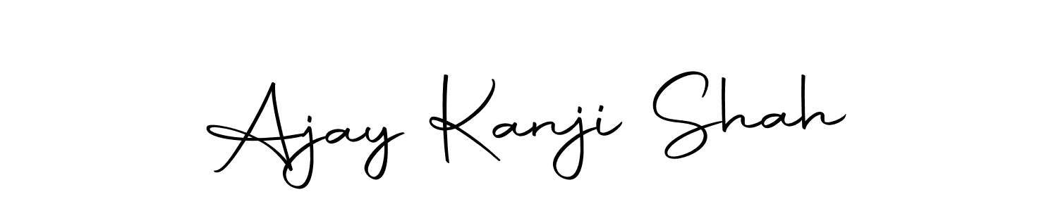 Create a beautiful signature design for name Ajay Kanji Shah. With this signature (Autography-DOLnW) fonts, you can make a handwritten signature for free. Ajay Kanji Shah signature style 10 images and pictures png