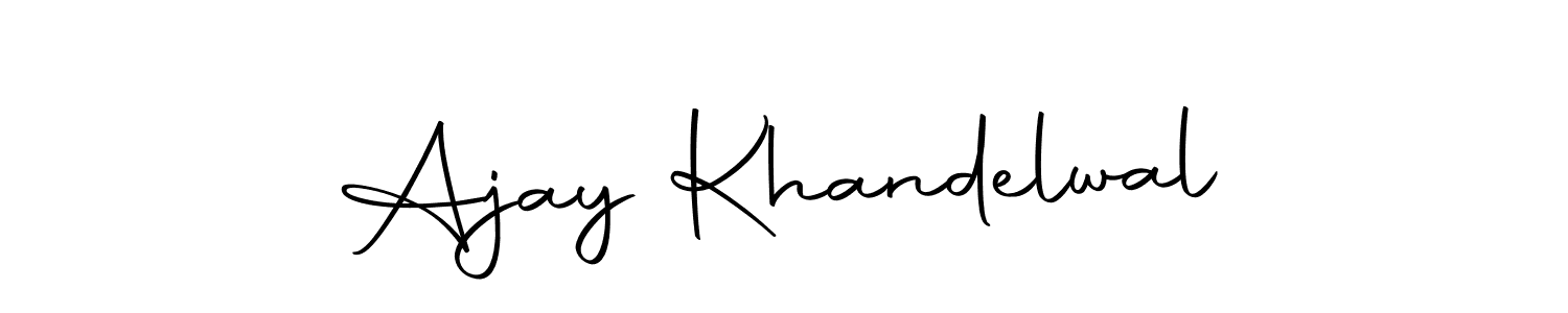 How to make Ajay Khandelwal signature? Autography-DOLnW is a professional autograph style. Create handwritten signature for Ajay Khandelwal name. Ajay Khandelwal signature style 10 images and pictures png