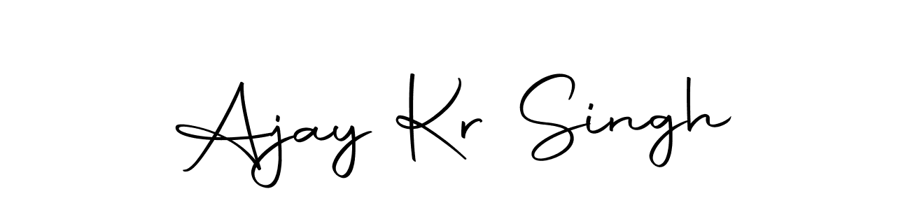Autography-DOLnW is a professional signature style that is perfect for those who want to add a touch of class to their signature. It is also a great choice for those who want to make their signature more unique. Get Ajay Kr Singh name to fancy signature for free. Ajay Kr Singh signature style 10 images and pictures png