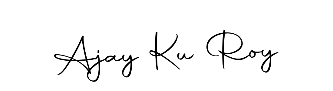 How to make Ajay Ku Roy signature? Autography-DOLnW is a professional autograph style. Create handwritten signature for Ajay Ku Roy name. Ajay Ku Roy signature style 10 images and pictures png