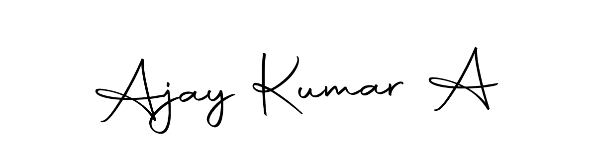 How to make Ajay Kumar A signature? Autography-DOLnW is a professional autograph style. Create handwritten signature for Ajay Kumar A name. Ajay Kumar A signature style 10 images and pictures png
