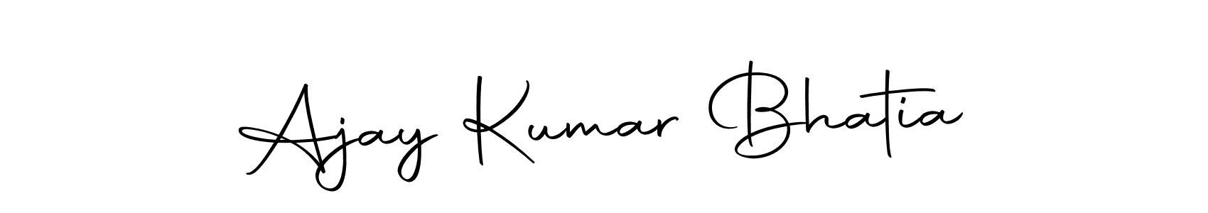 Also we have Ajay Kumar Bhatia name is the best signature style. Create professional handwritten signature collection using Autography-DOLnW autograph style. Ajay Kumar Bhatia signature style 10 images and pictures png