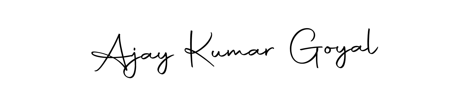 You should practise on your own different ways (Autography-DOLnW) to write your name (Ajay Kumar Goyal) in signature. don't let someone else do it for you. Ajay Kumar Goyal signature style 10 images and pictures png