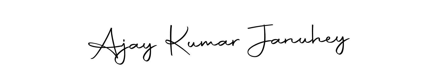 The best way (Autography-DOLnW) to make a short signature is to pick only two or three words in your name. The name Ajay Kumar Januhey include a total of six letters. For converting this name. Ajay Kumar Januhey signature style 10 images and pictures png