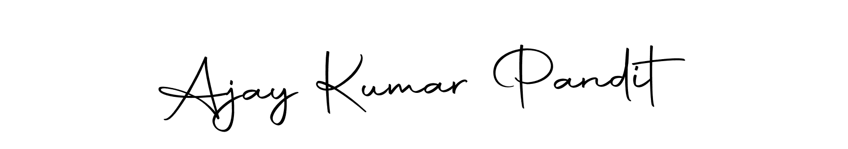 How to make Ajay Kumar Pandit signature? Autography-DOLnW is a professional autograph style. Create handwritten signature for Ajay Kumar Pandit name. Ajay Kumar Pandit signature style 10 images and pictures png