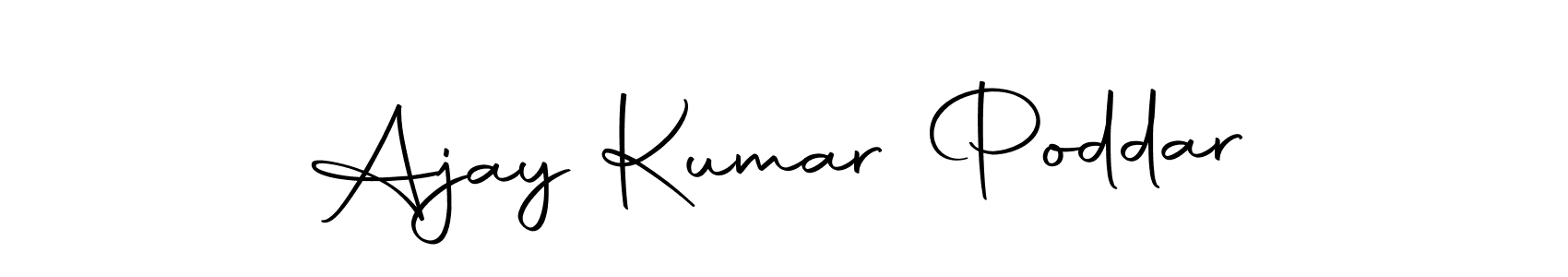 How to make Ajay Kumar Poddar name signature. Use Autography-DOLnW style for creating short signs online. This is the latest handwritten sign. Ajay Kumar Poddar signature style 10 images and pictures png